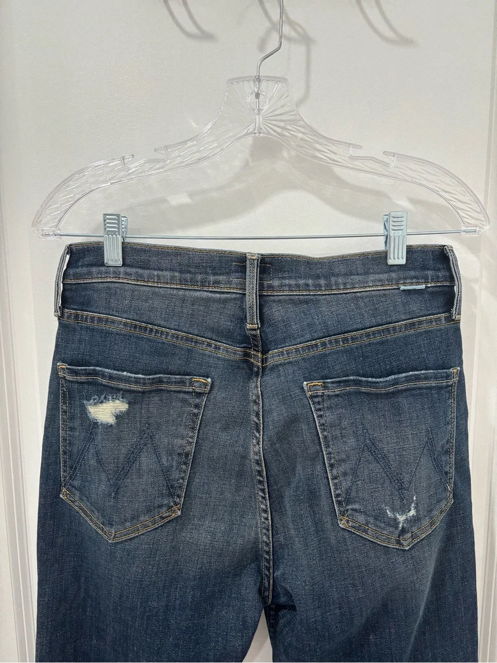 MOTHER High Waisted Rider Ankle Fray in Wicked Wildflower Size 30